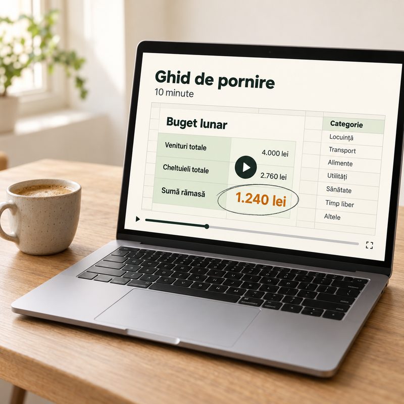 Ghidul video de pornire pe un laptop